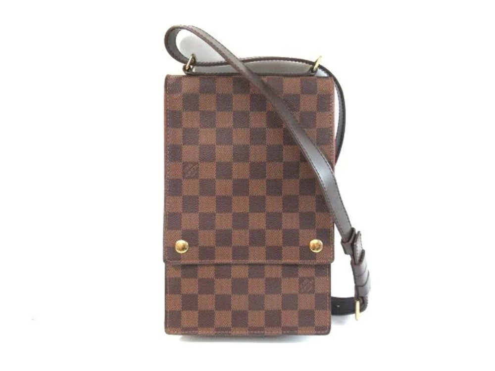 Louis Vuitton Portobello Shoulder Damier Bag Brown
